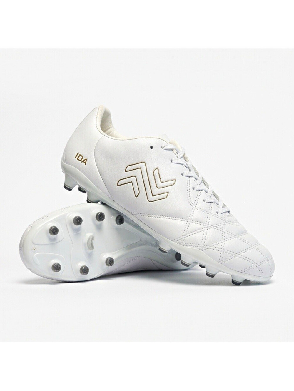 IDA Classica Women's Leather Soccer Cleats White FG/AG Size US 9,5